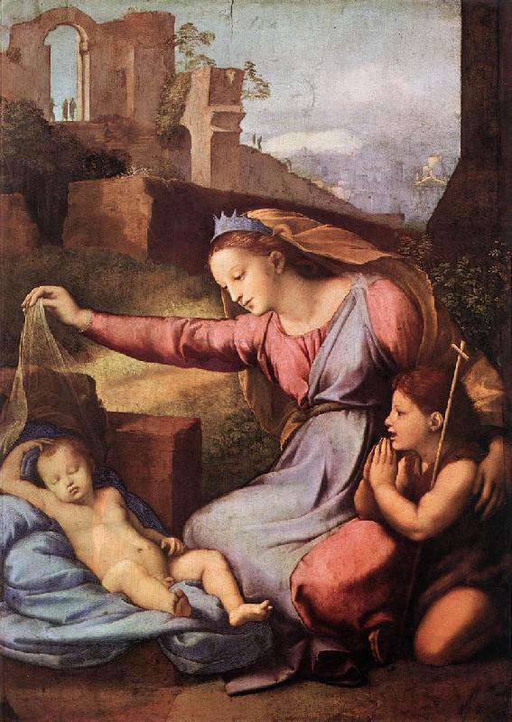 RAFFAELLO Sanzio Madonna with the Blue Diadem China oil painting art